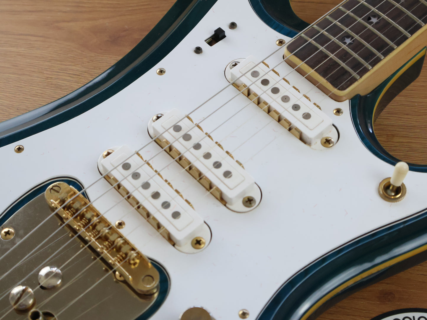 1970's Guyatone Japan LG-350t Custom "Sharp 5" (Transparent Blue)