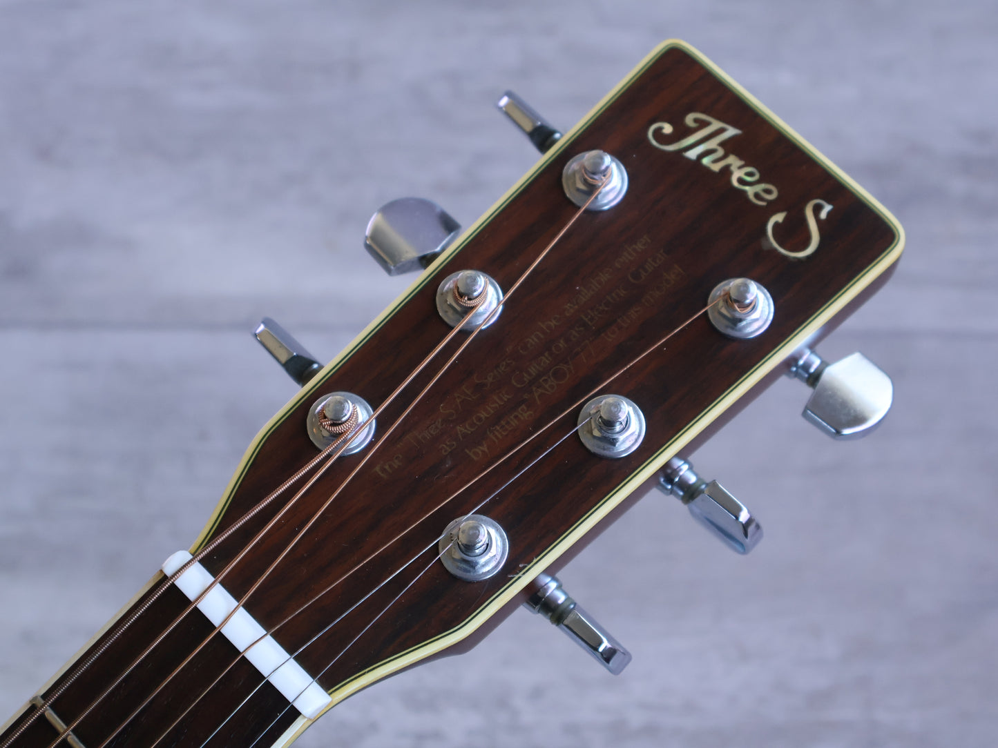 1970's Three S by Suzuki AE30 Dreadnought (Natural)
