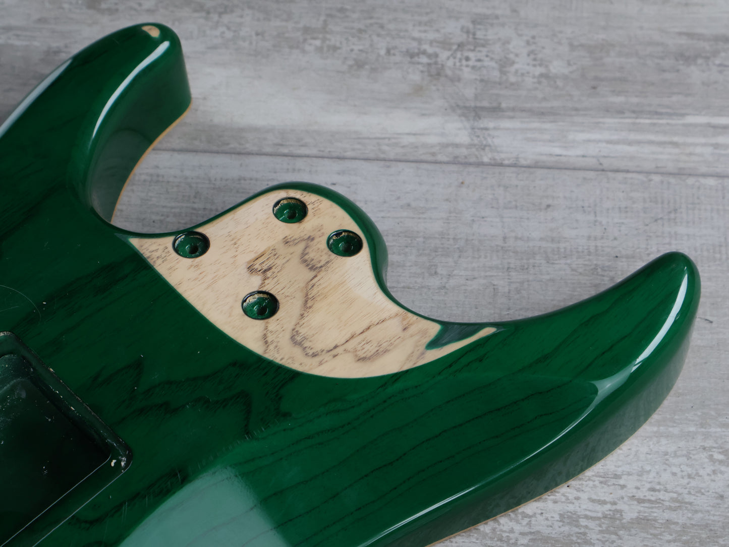 Unknown HSH Superstrat Body (Flame Top Green)