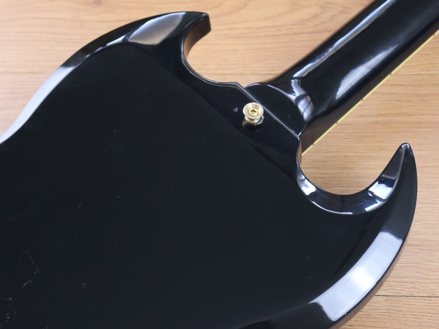 1989 Burny Japan RSG-70 '63 Reissue SG Custom "Black Beauty" (Black & Gold)