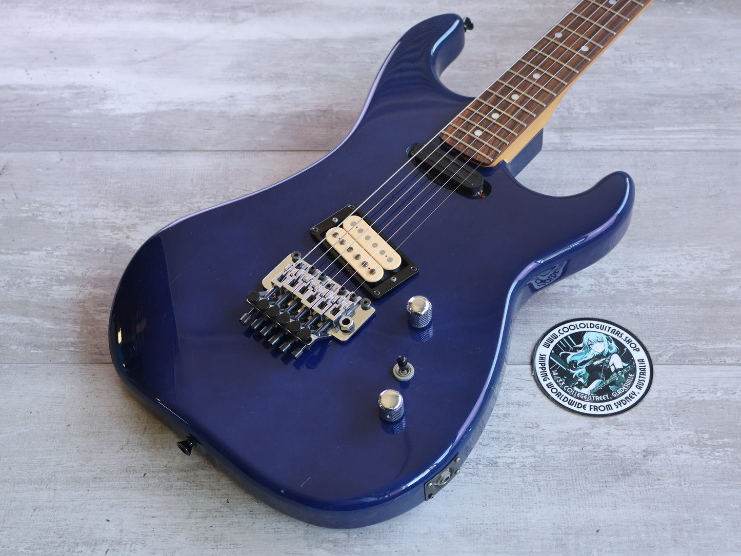 1980's Kramer Japan LK Series Superstrat (Blue)