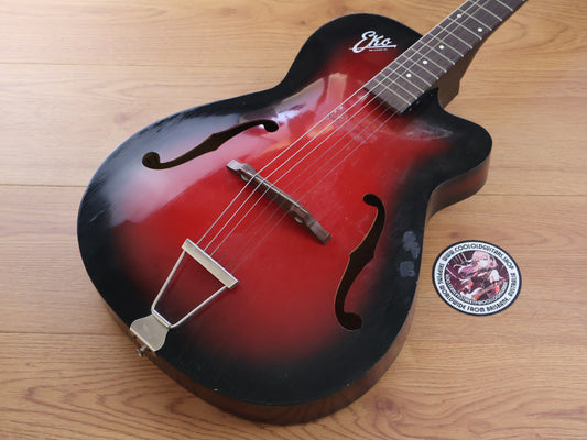 1960's Eko Italy Model 100 Acoustic Archtop (Red Burst)