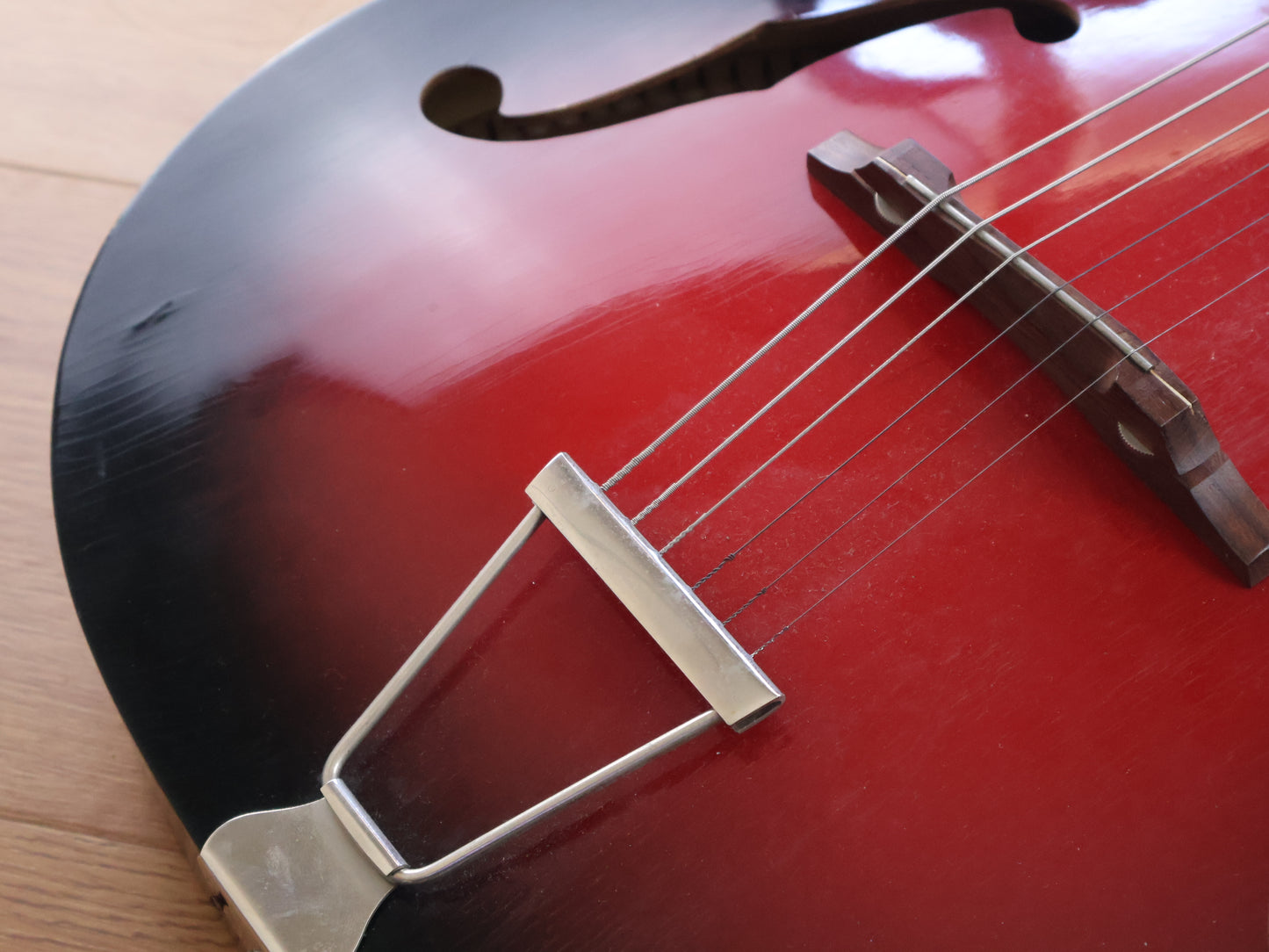 1960's Eko Italy Model 100 Acoustic Archtop (Red Burst)