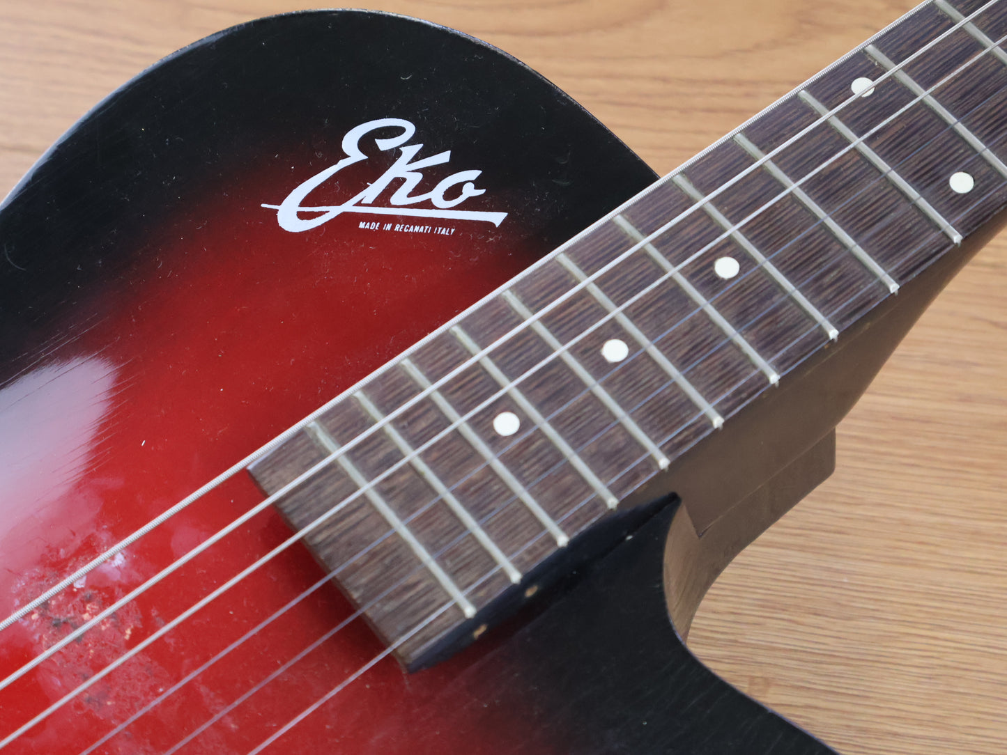 1960's Eko Italy Model 100 Acoustic Archtop (Red Burst)