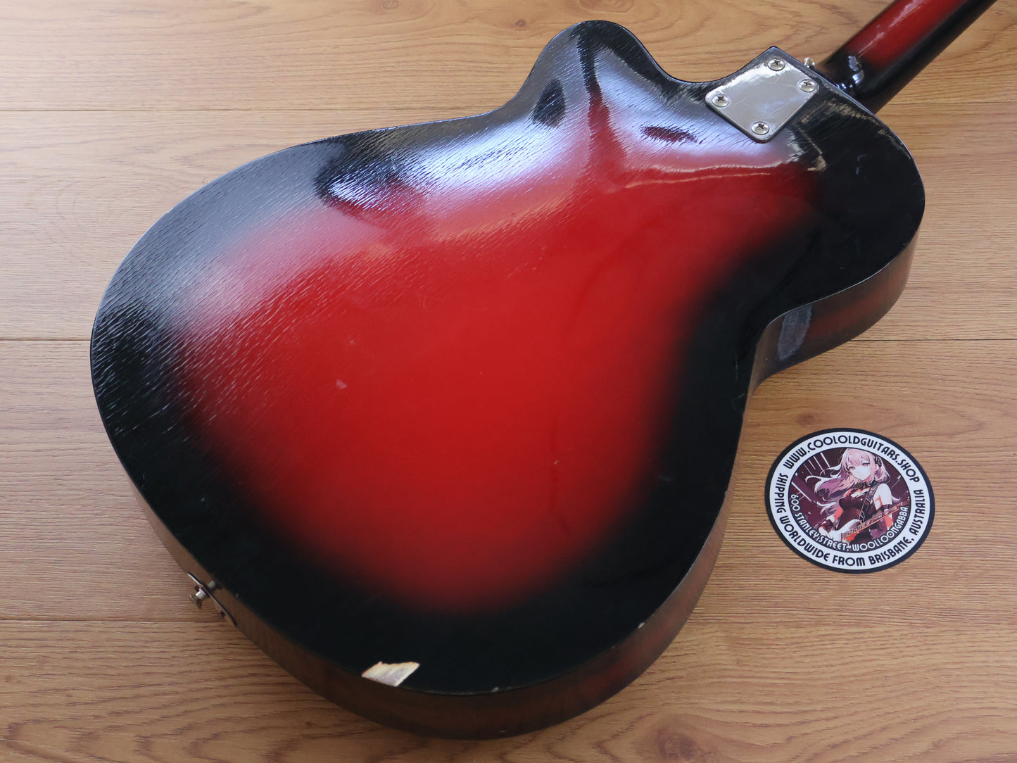1960's Eko Italy Model 100 Acoustic Archtop (Red Burst)
