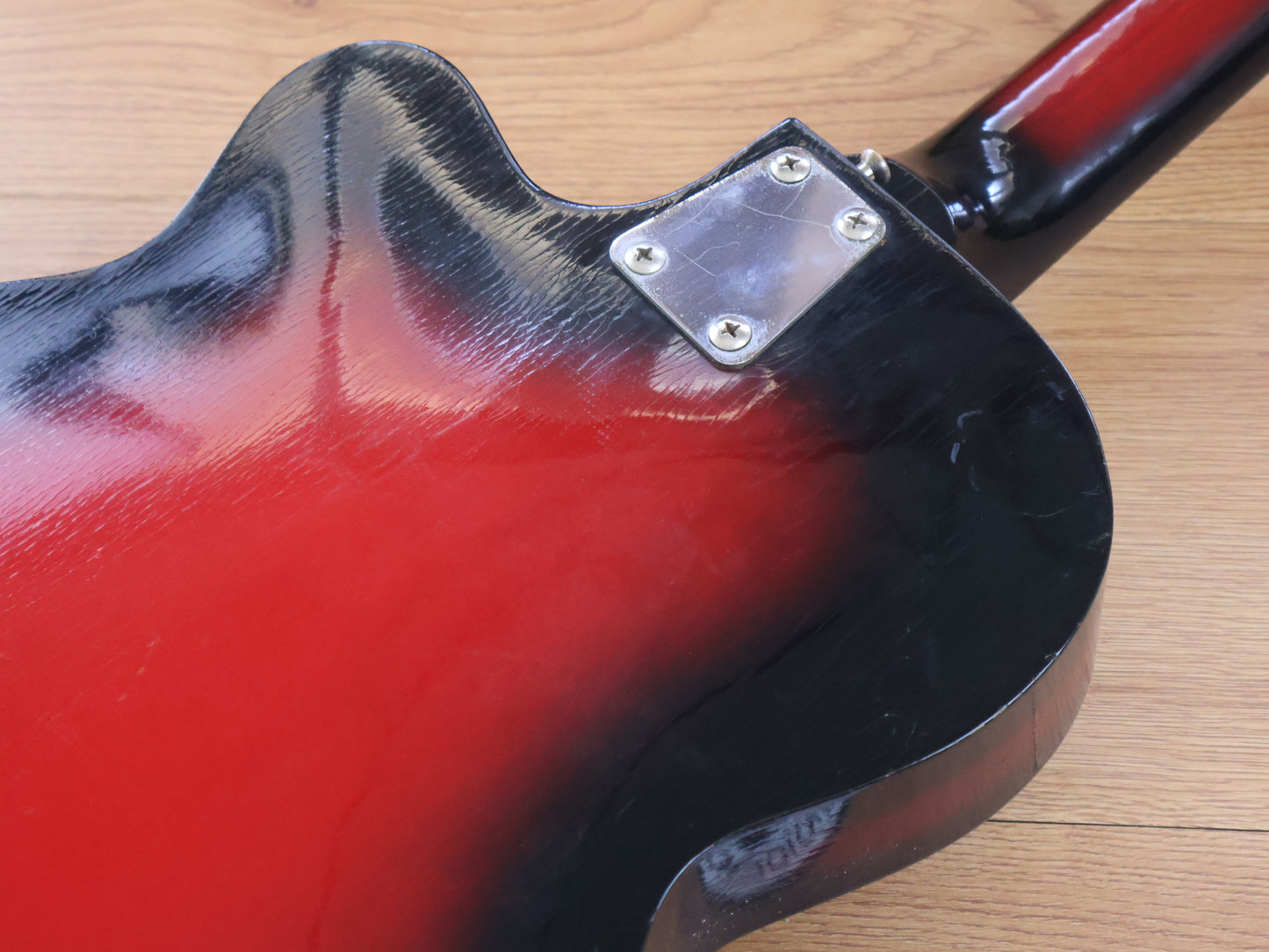 1960's Eko Italy Model 100 Acoustic Archtop (Red Burst)