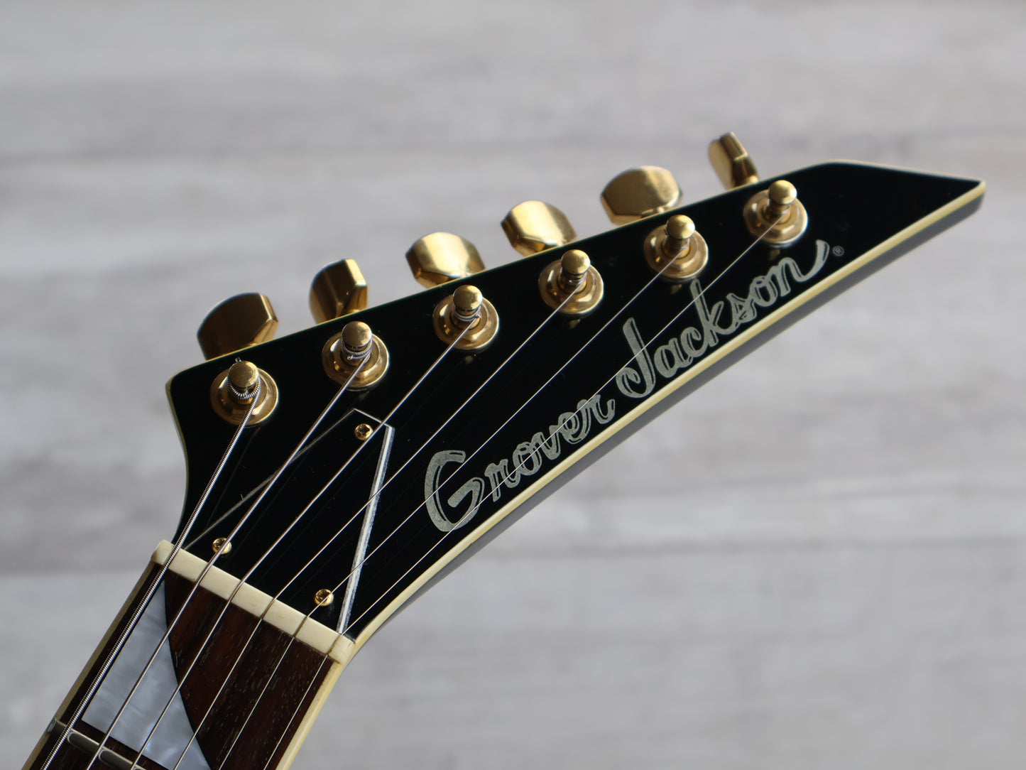 1996 Grover Jackson Japan Randy Rhoads Neckthrough Flying V w/EMG's (Black/Gold)