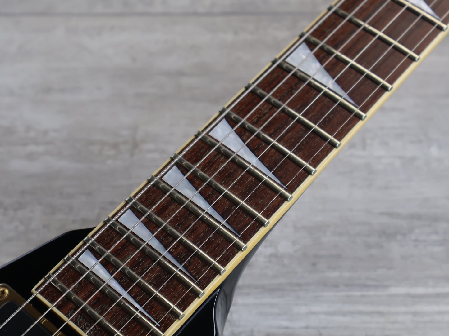 1996 Grover Jackson Japan Randy Rhoads Neckthrough Flying V w/EMG's (Black/Gold)
