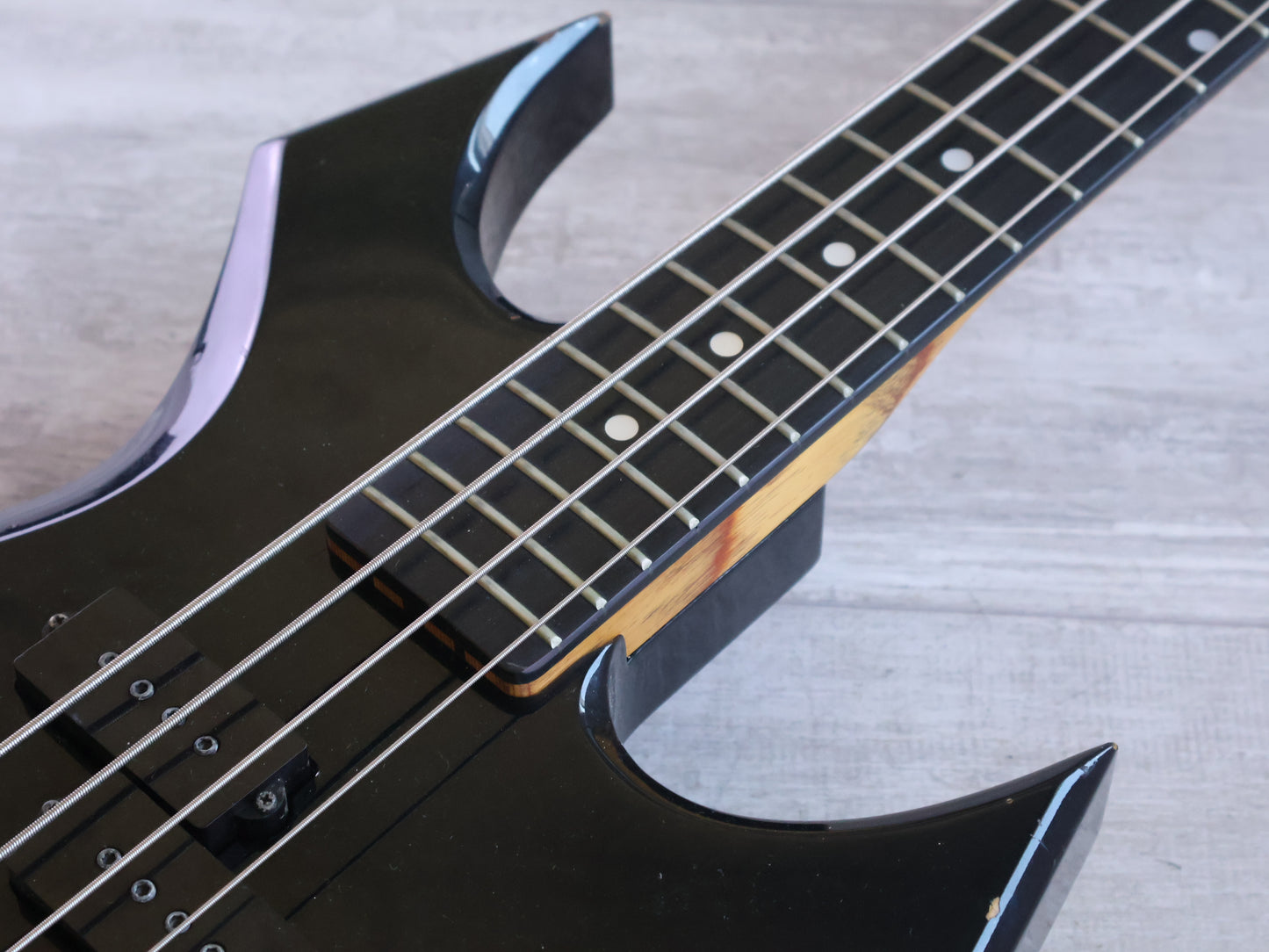 1988 BC Rich Japan "NJ Series' WB-2X Warlock Bass (Black)