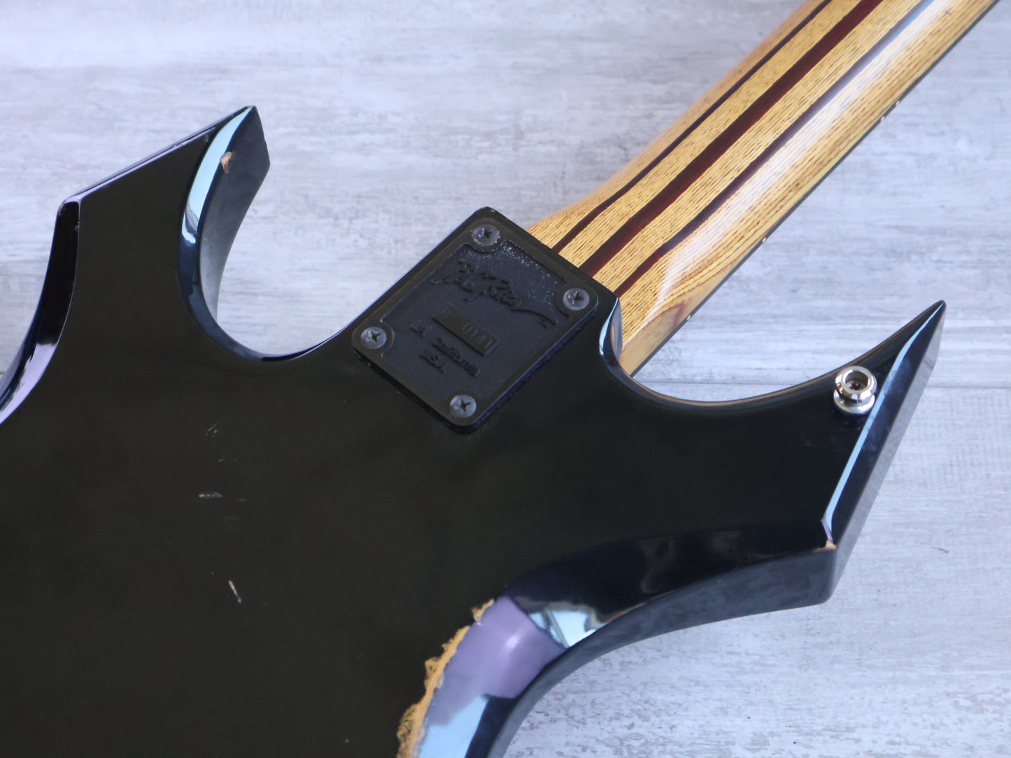 1988 BC Rich Japan "NJ Series' WB-2X Warlock Bass (Black)
