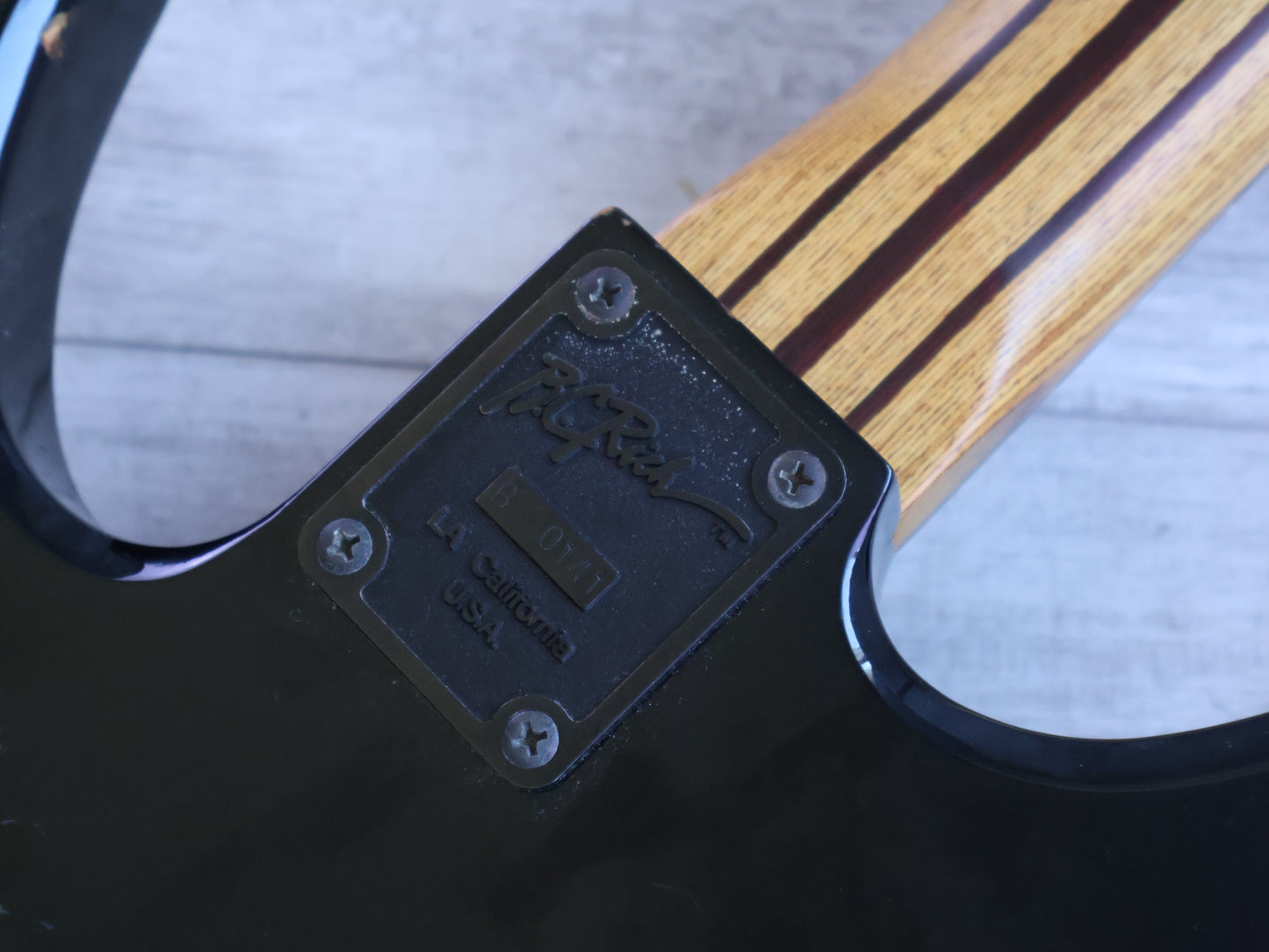 1988 BC Rich Japan "NJ Series' WB-2X Warlock Bass (Black)