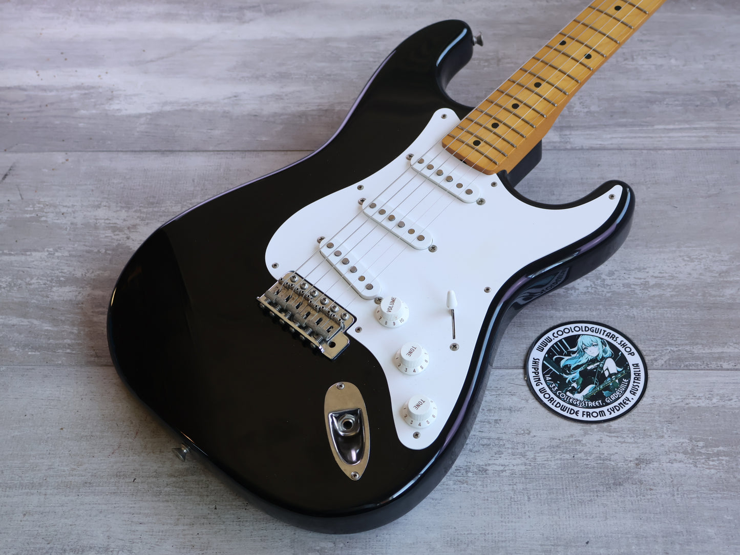 1993 Fender Japan ST57-53 '57 Reissue Stratocaster (Black)