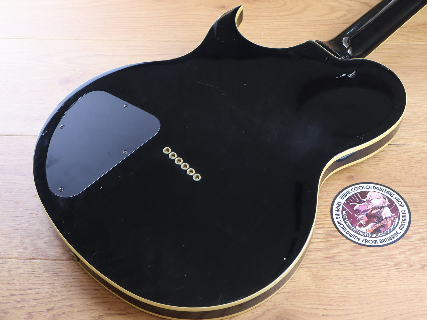 1988 Fernandes Japan MV-95HT Hotei Model Signature Guitar (Black)