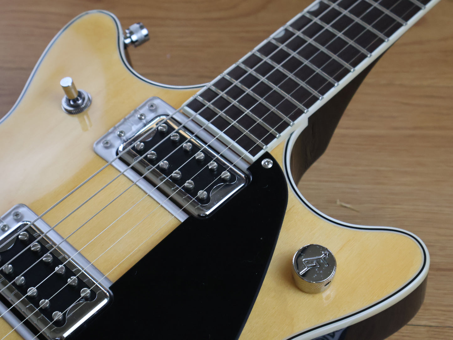 2021 Gretsch G5222 Electromatic Double Jet BT Electric Guitar w/ V-Stoptail (Aged Natural)