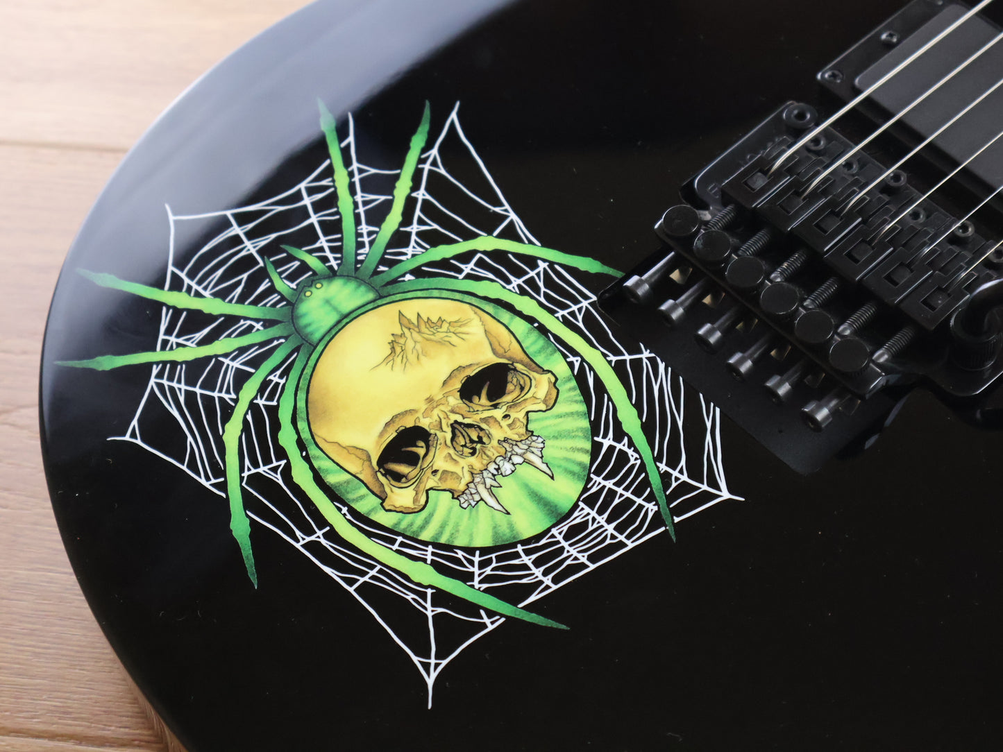 2012 LTD (by ESP Japan) Kirk Hammett KH3 Spider 30th Anniversary Signature Model (Black)