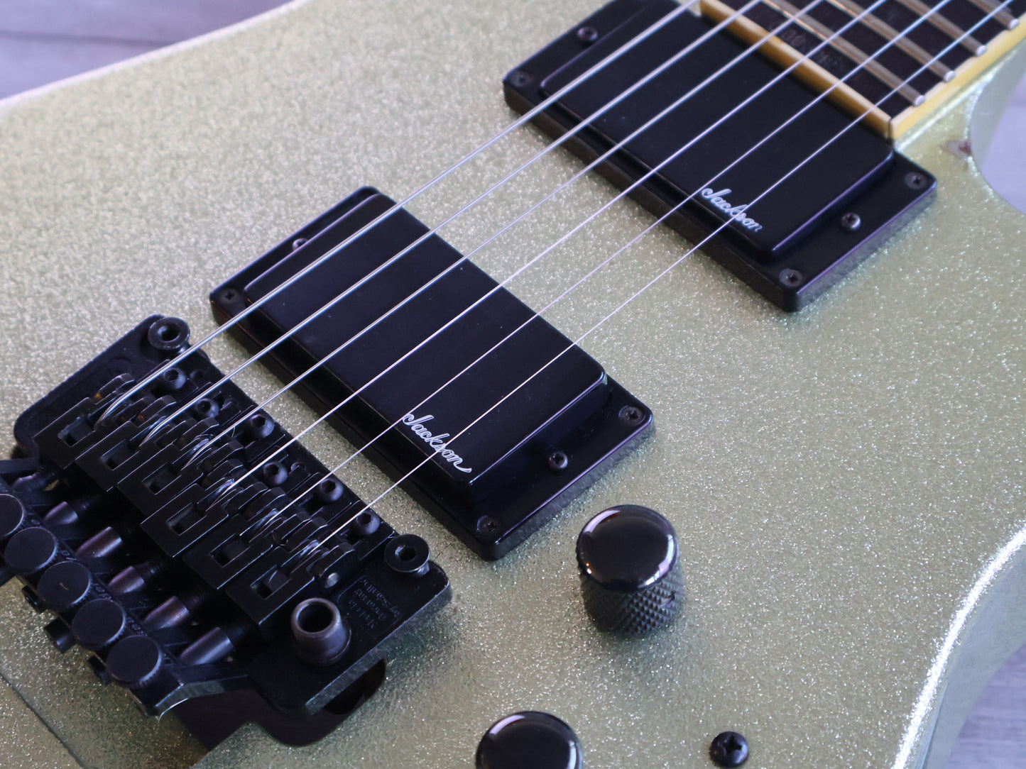 1991 Charvel Japan SL-140-HH Neckthrough Soloist (Platinum Pearl)