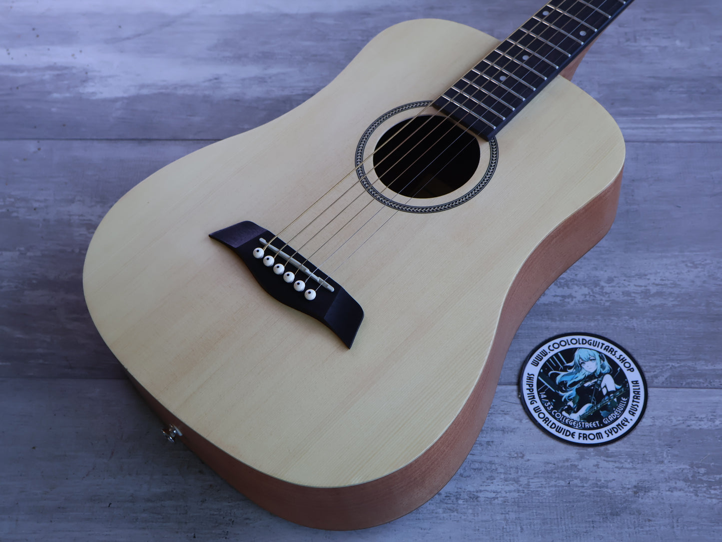 S Yairi YM-02/NTL Travel Acoustic Guitar (Natural)