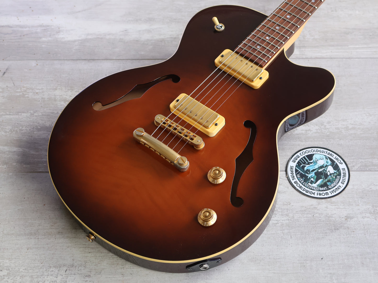 1999 Yamaha AEX-520 Semi-Hollow Thinline w/Mini Humbuckers (Brown Sunburst)