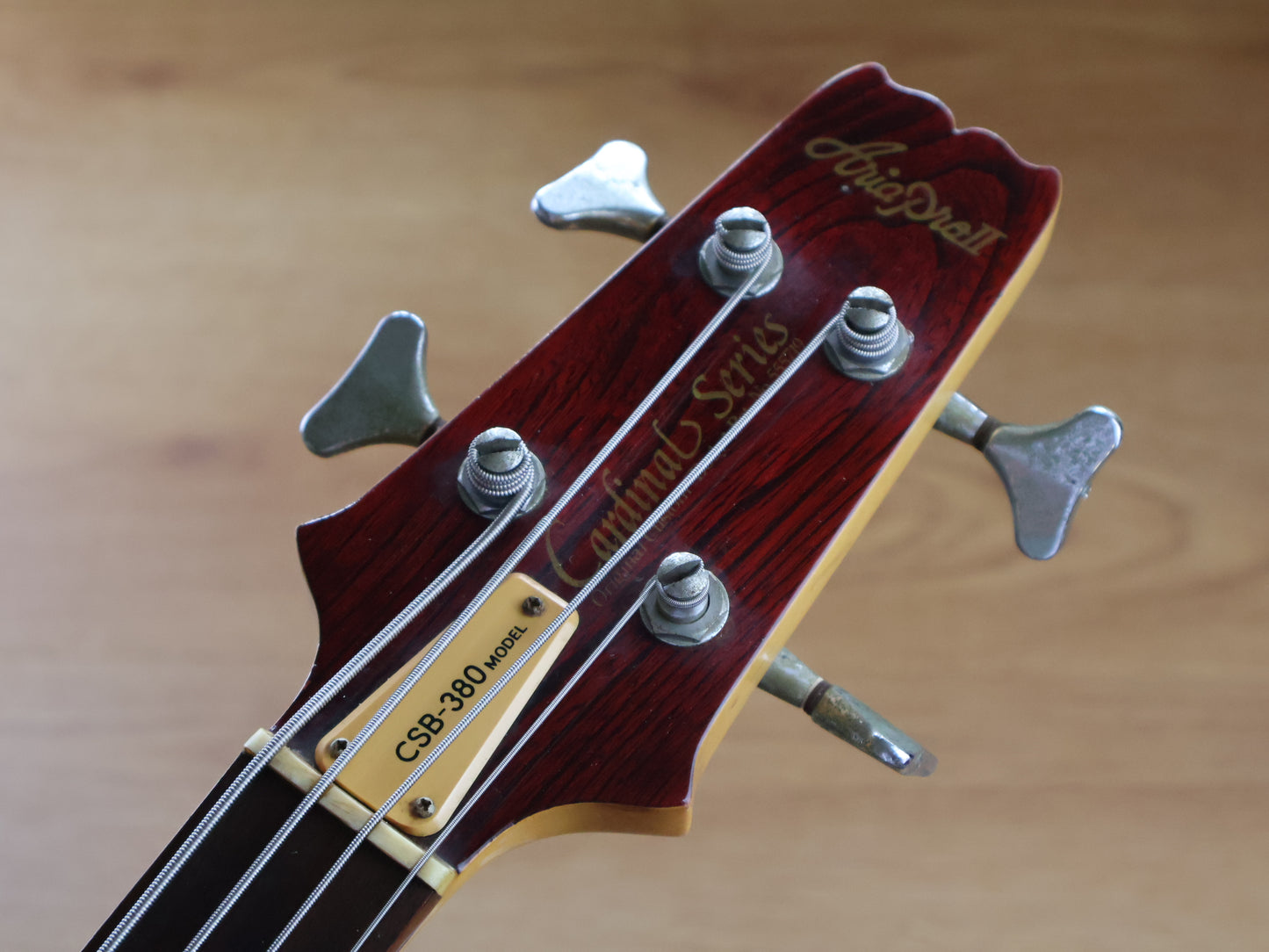 1981 Aria Pro II CSB-380 Cardinal Series Bass (Transparent Red)