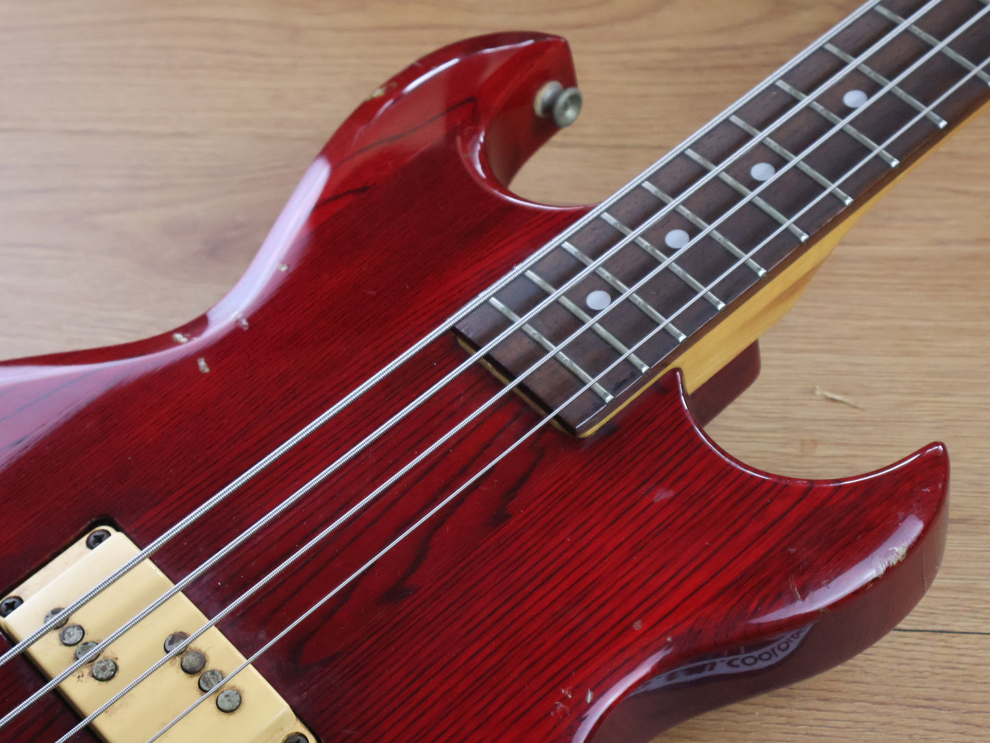 1981 Aria Pro II CSB-380 Cardinal Series Bass (Transparent Red)