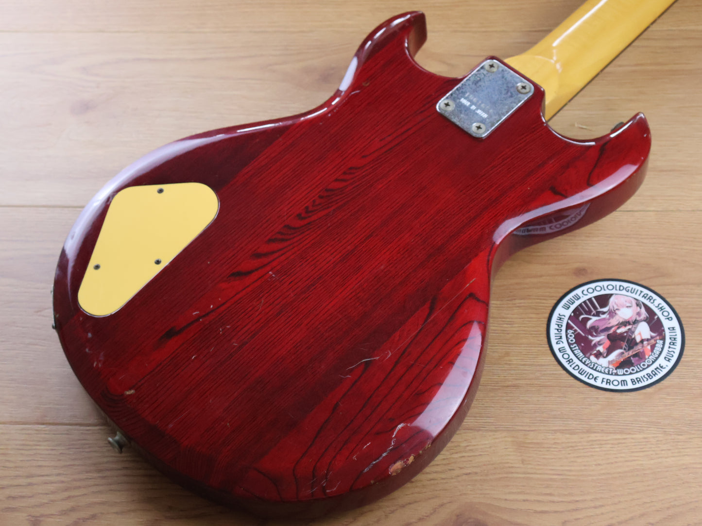 1981 Aria Pro II CSB-380 Cardinal Series Bass (Transparent Red)