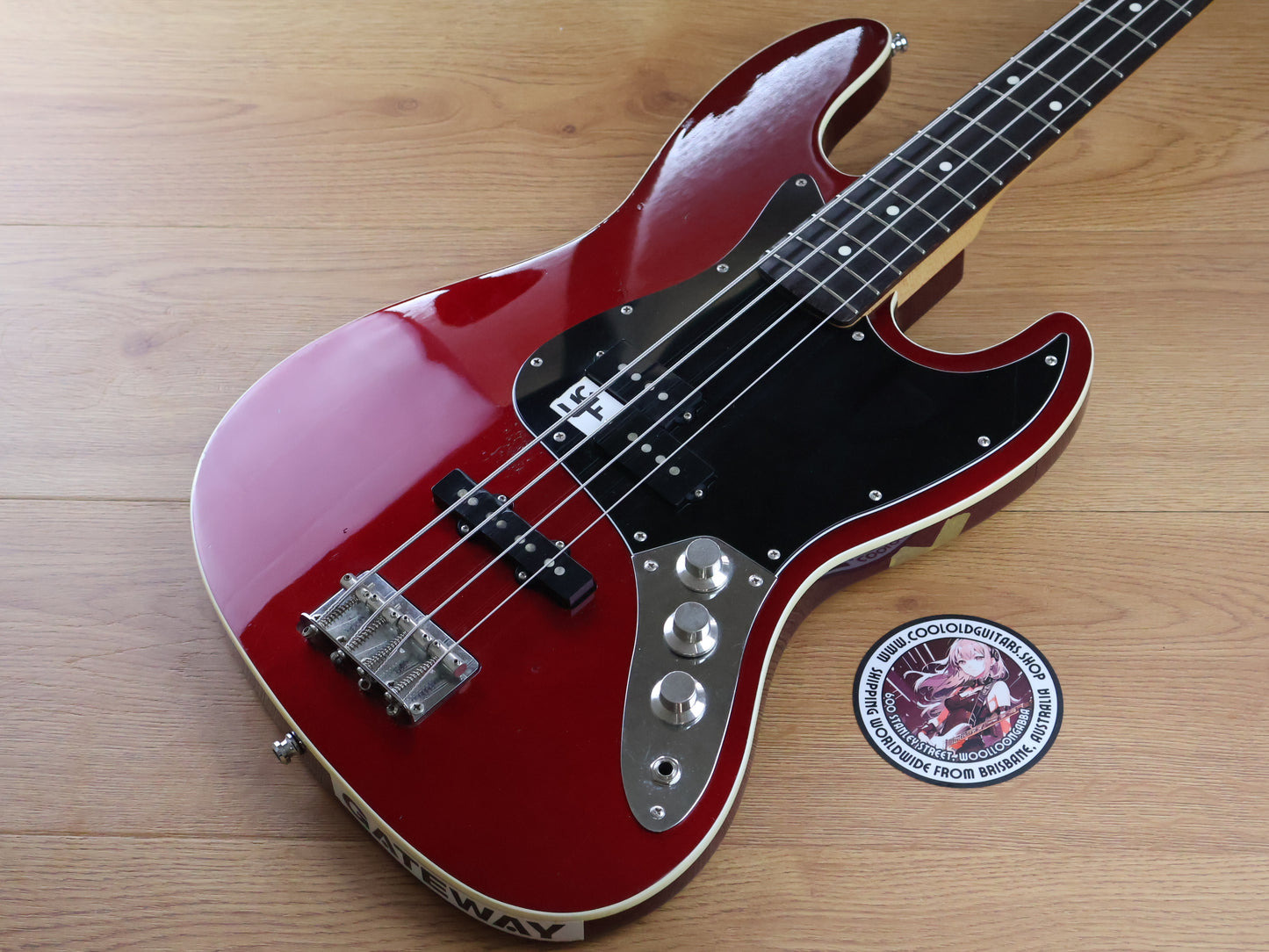 2014 Fender Japan Aerodyne Bass (Old Candy Apple Red)