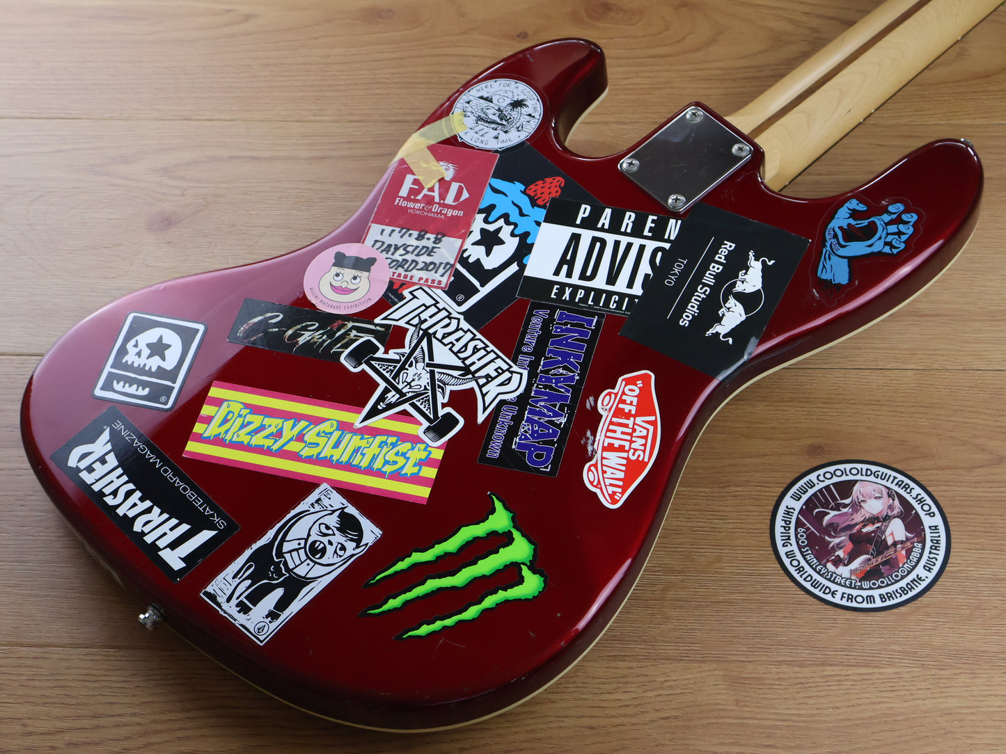 2014 Fender Japan Aerodyne Bass (Old Candy Apple Red)