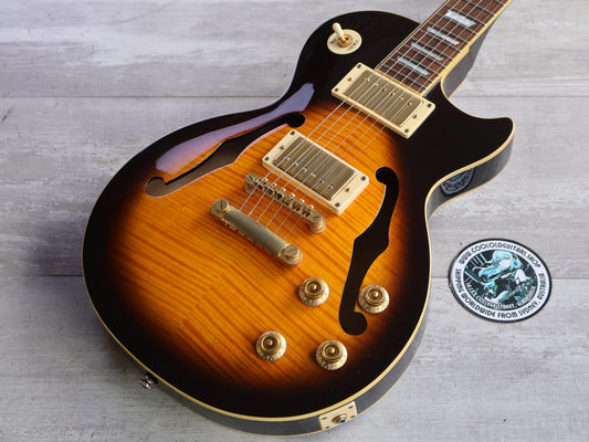 2002 Epiphone Limited Edition ES-PRO Semi Hollowbody Les Paul (Brown Sunburst)