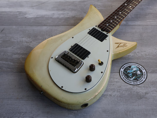 1983 Tokai Japan A-80D Talbo Blazing Fire Cast Aluminium Electric Guitar (Pearl White)