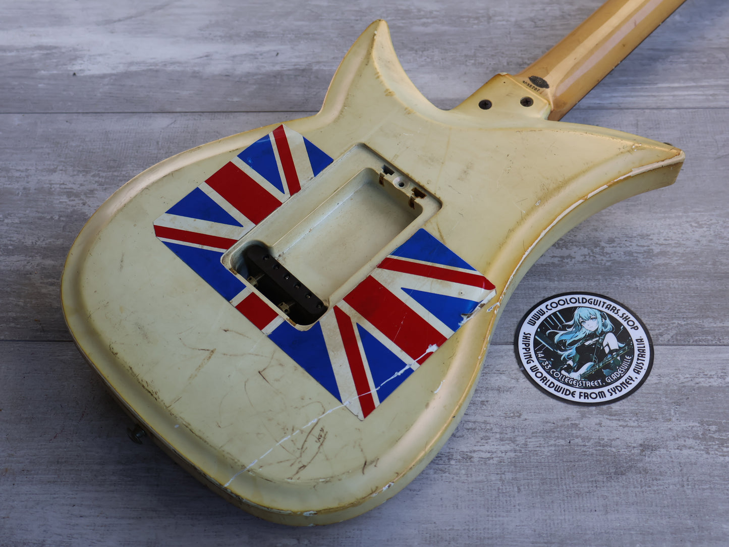 1983 Tokai Japan A-80D Talbo Blazing Fire Cast Aluminium Electric Guitar (Pearl White)