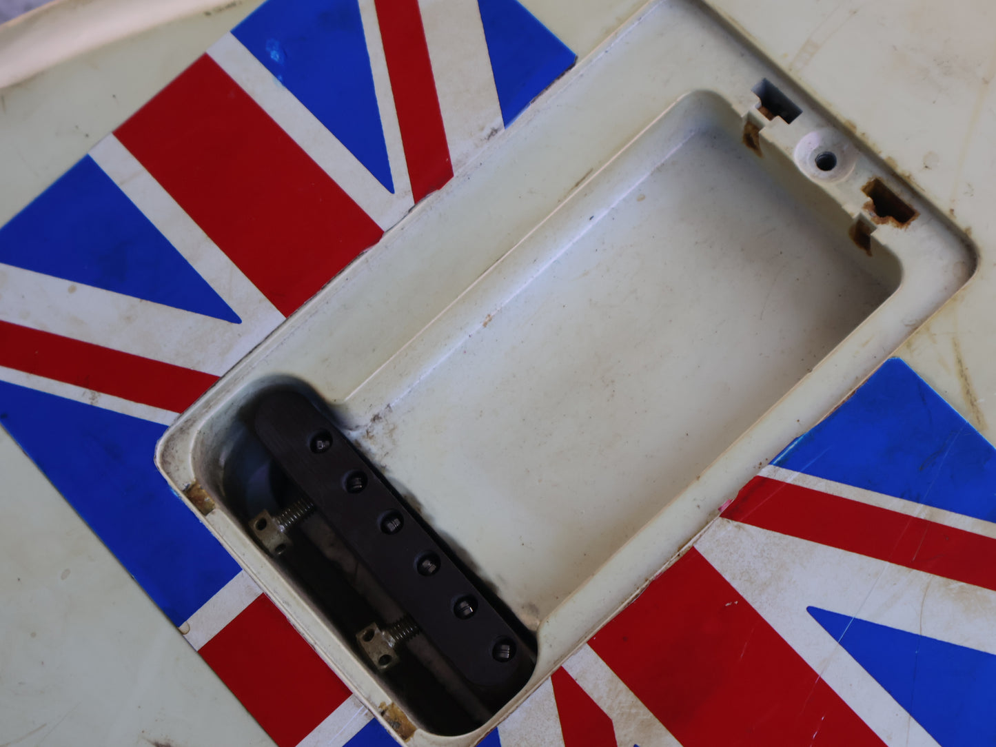 1983 Tokai Japan A-80D Talbo Blazing Fire Cast Aluminium Electric Guitar (Pearl White)