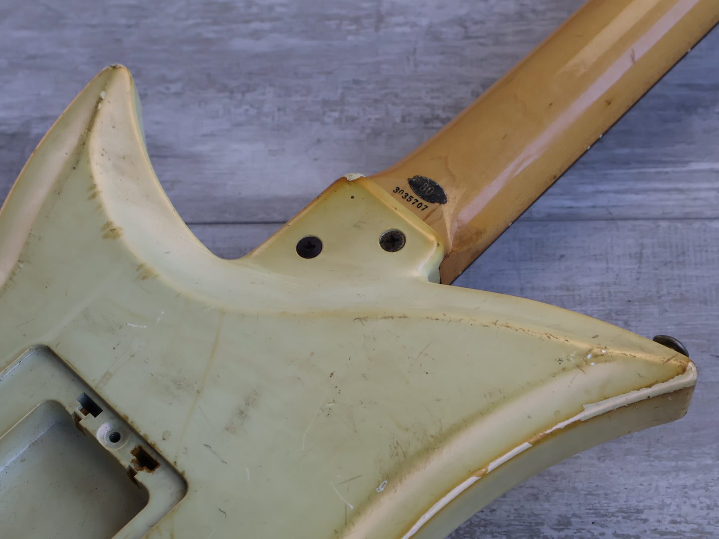 1983 Tokai Japan A-80D Talbo Blazing Fire Cast Aluminium Electric Guitar (Pearl White)