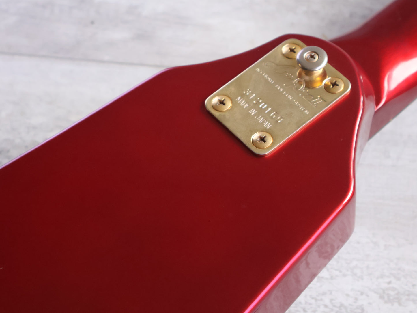 1983 Aria Pro II Japan WL Series "Wedge" Bass (Metallic Red)