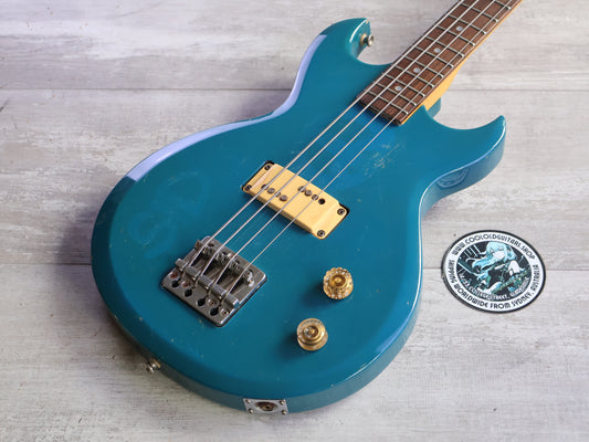 1981 Aria Pro II Japan CSB-380 Cardinal Medium Scale Bass (Blue)