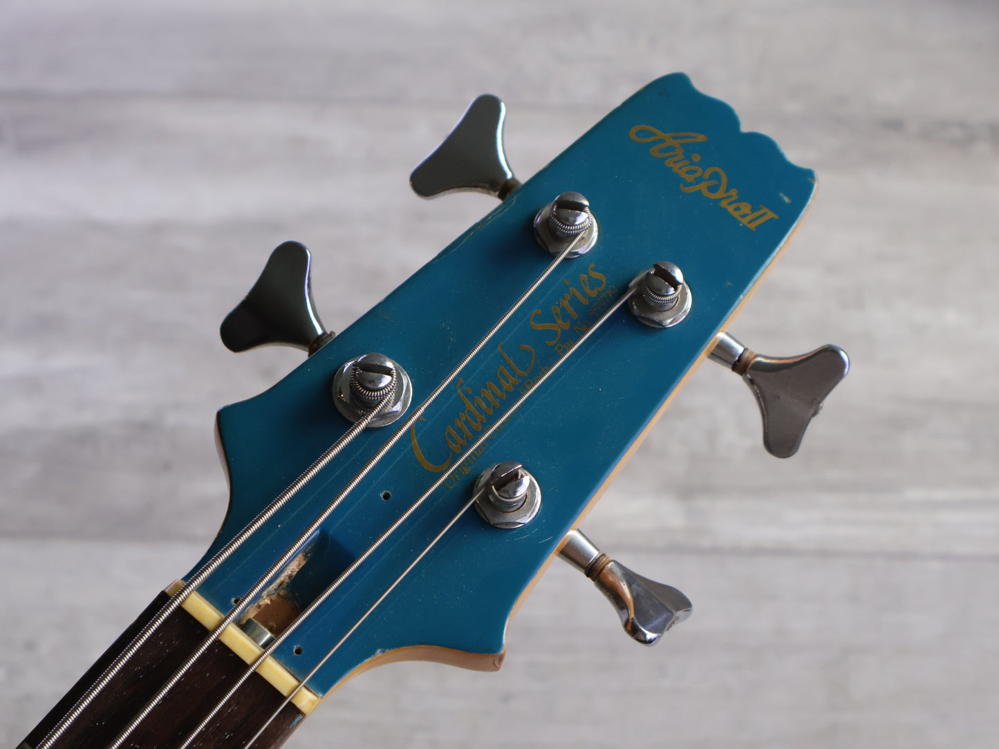 1981 Aria Pro II Japan CSB-380 Cardinal Medium Scale Bass (Blue)