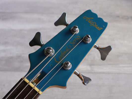 1981 Aria Pro II Japan CSB-380 Cardinal Medium Scale Bass (Blue)