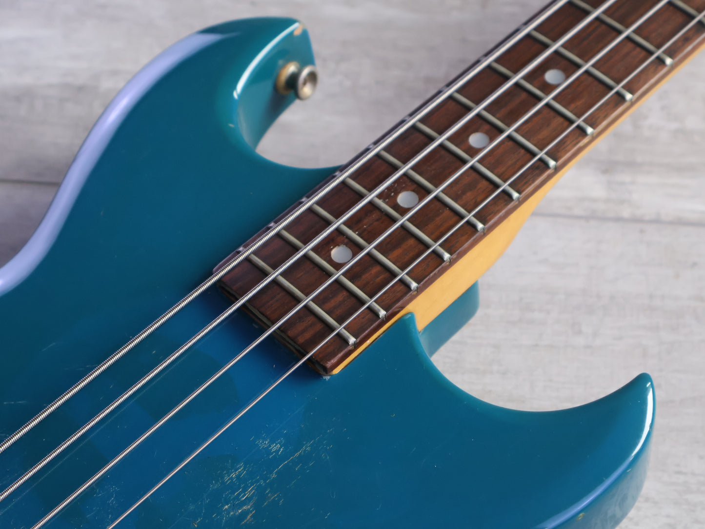 1981 Aria Pro II Japan CSB-380 Cardinal Medium Scale Bass (Blue)