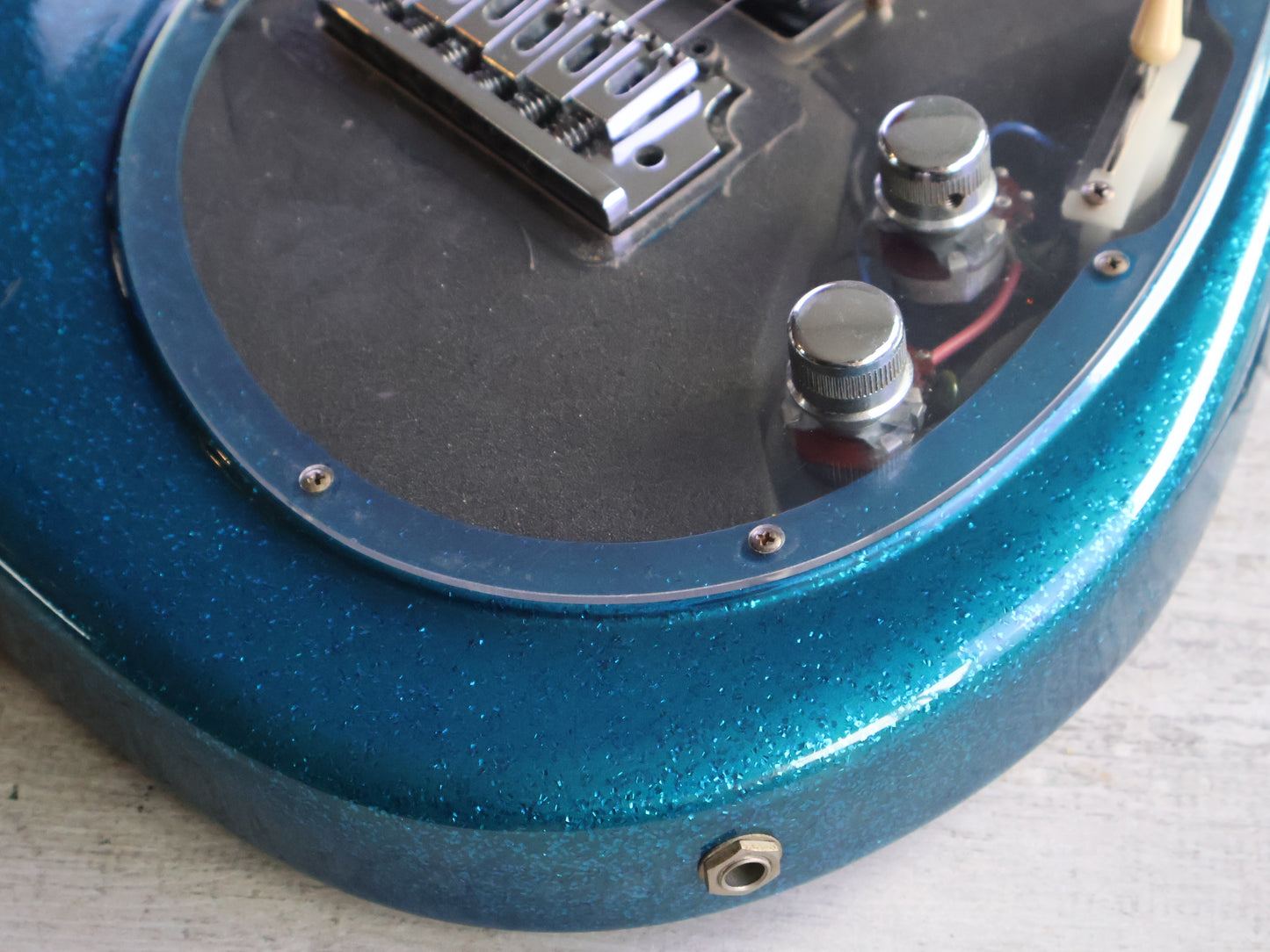 1980's Tokai Japan A-100S-BM Talbo Goldstar Sound Cast Aluminium Guitar (Blue Metallic)