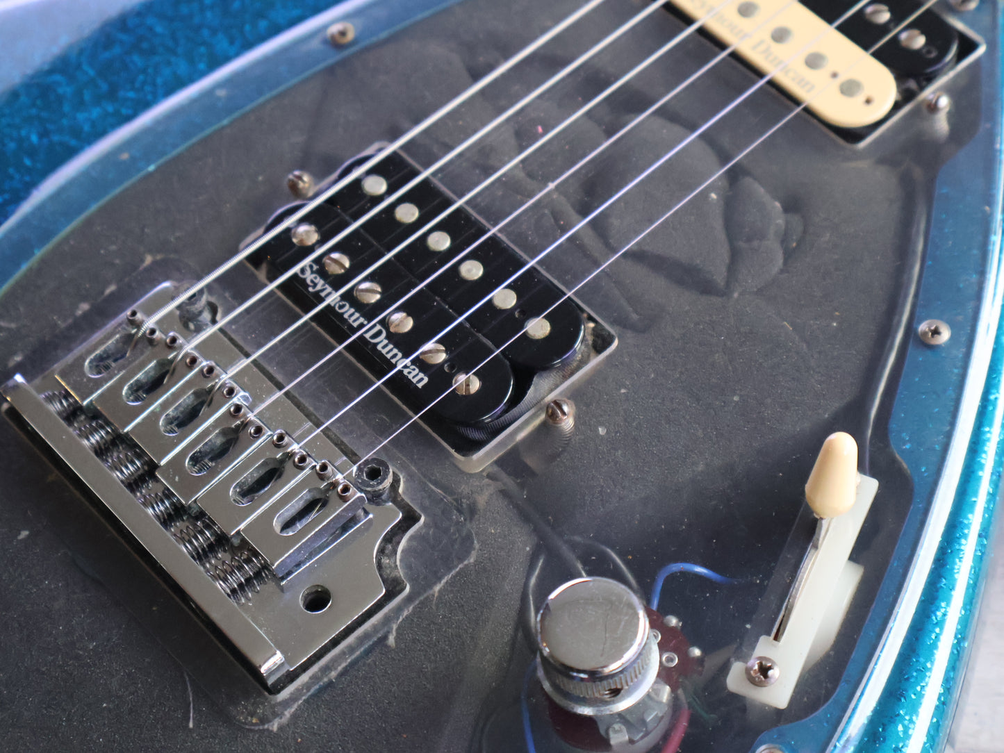 1980's Tokai Japan A-100S-BM Talbo Goldstar Sound Cast Aluminium Guitar (Blue Metallic)