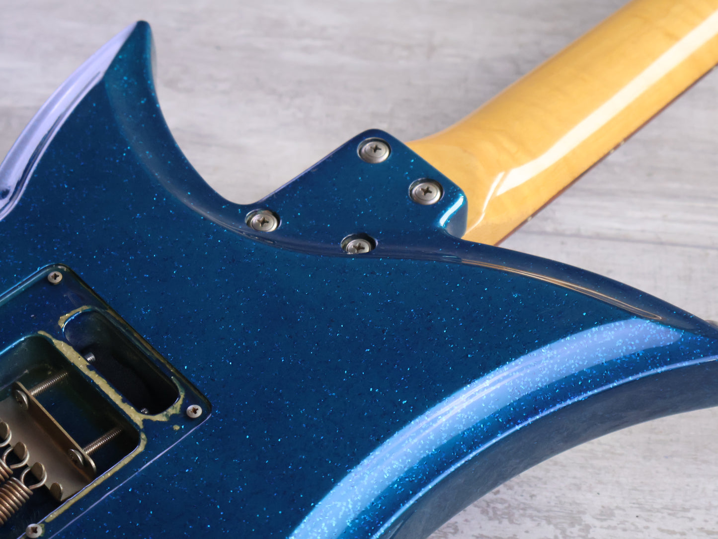 1980's Tokai Japan A-100S-BM Talbo Goldstar Sound Cast Aluminium Guitar (Blue Metallic)