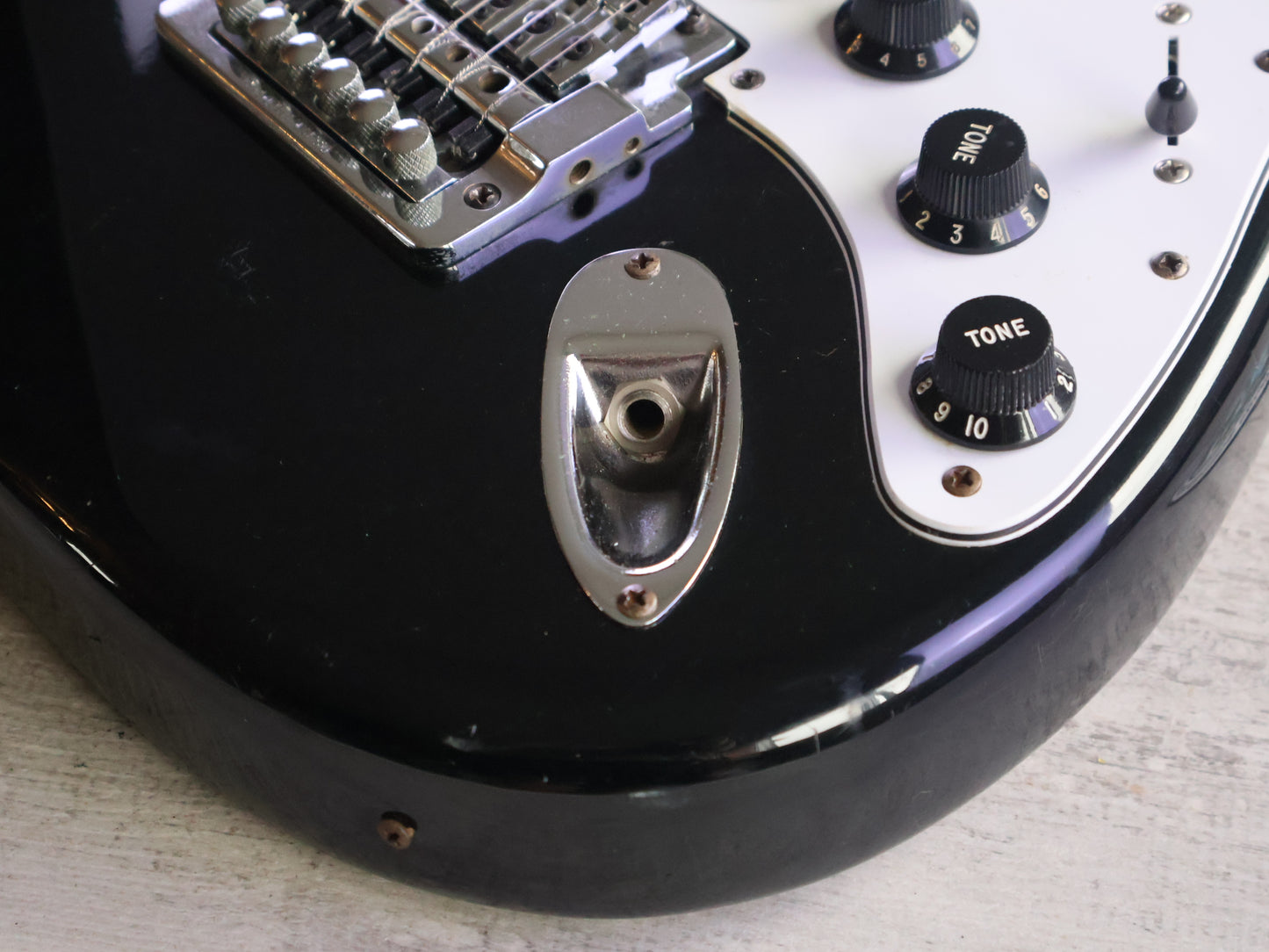 1980's Tokai? Stratocaster Style Guitar w/Kahler (Black)