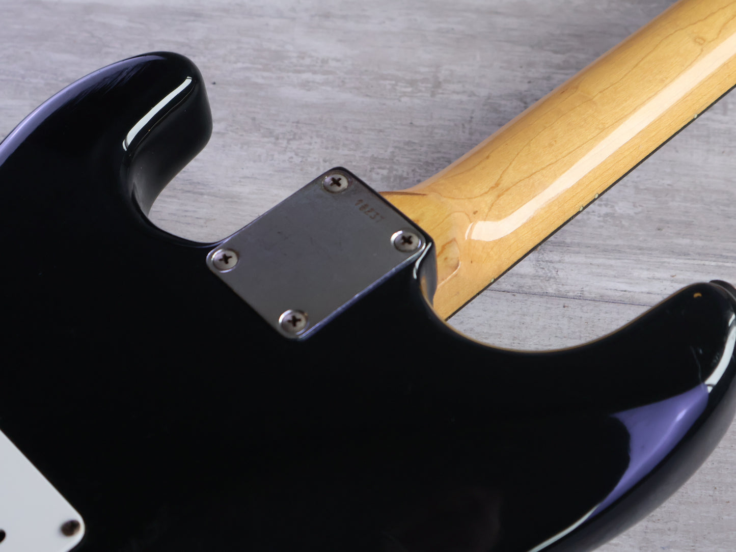 1980's Tokai? Stratocaster Style Guitar w/Kahler (Black)