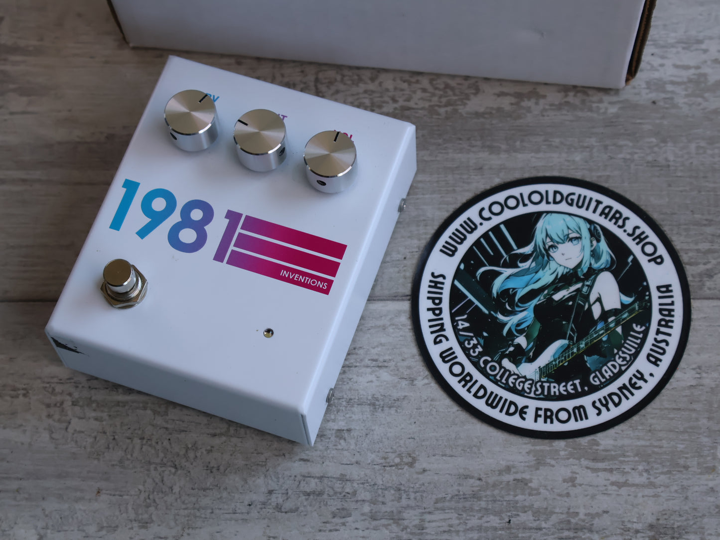 1981 Inventions DRV Preamp/Distortion (White Hyperfade)