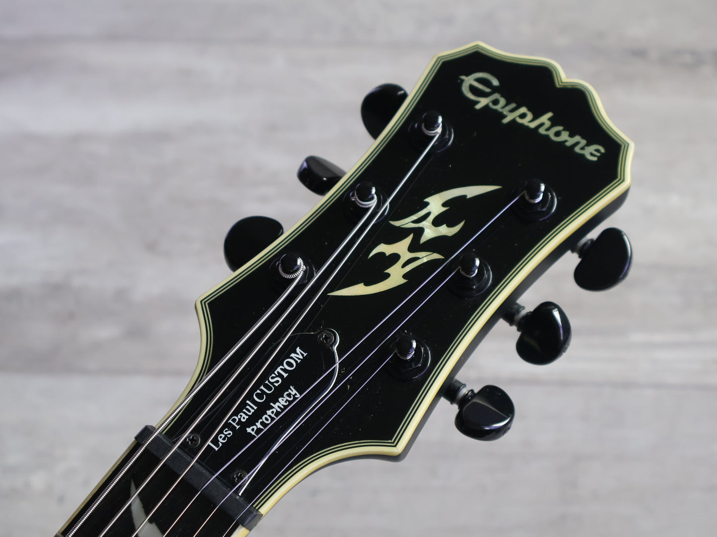 2011 Epiphone Prophecy Les Paul Custom EX (Midnight Ebony)