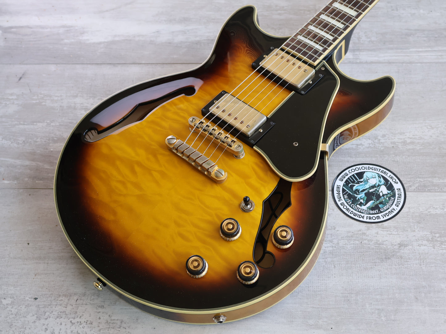 Ibanez Artcore AS93FM Expressionist  Semi Hollowbody (Antique Yellow Sunburst)