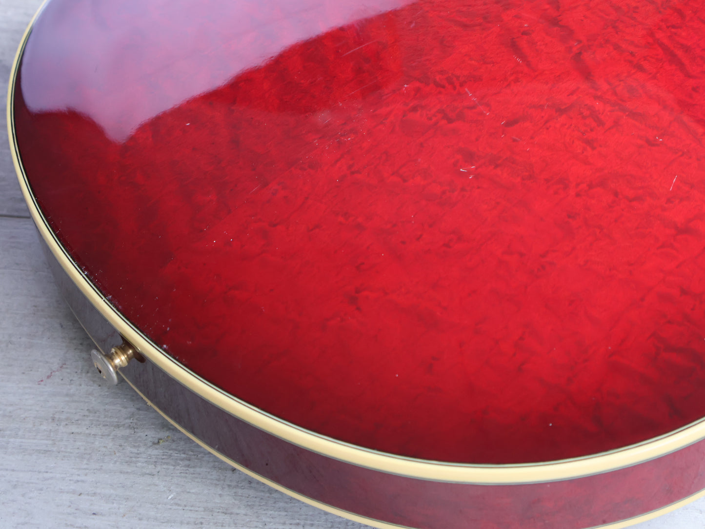 1988 Yamaha Japan SAS-I Semi Hollowbody Electric Guitar (See-Thru Red Sunburst)