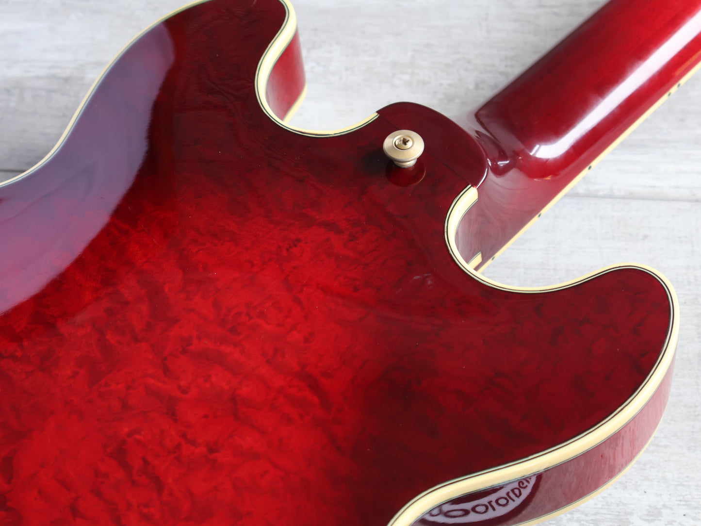 1988 Yamaha Japan SAS-I Semi Hollowbody Electric Guitar (See-Thru Red Sunburst)