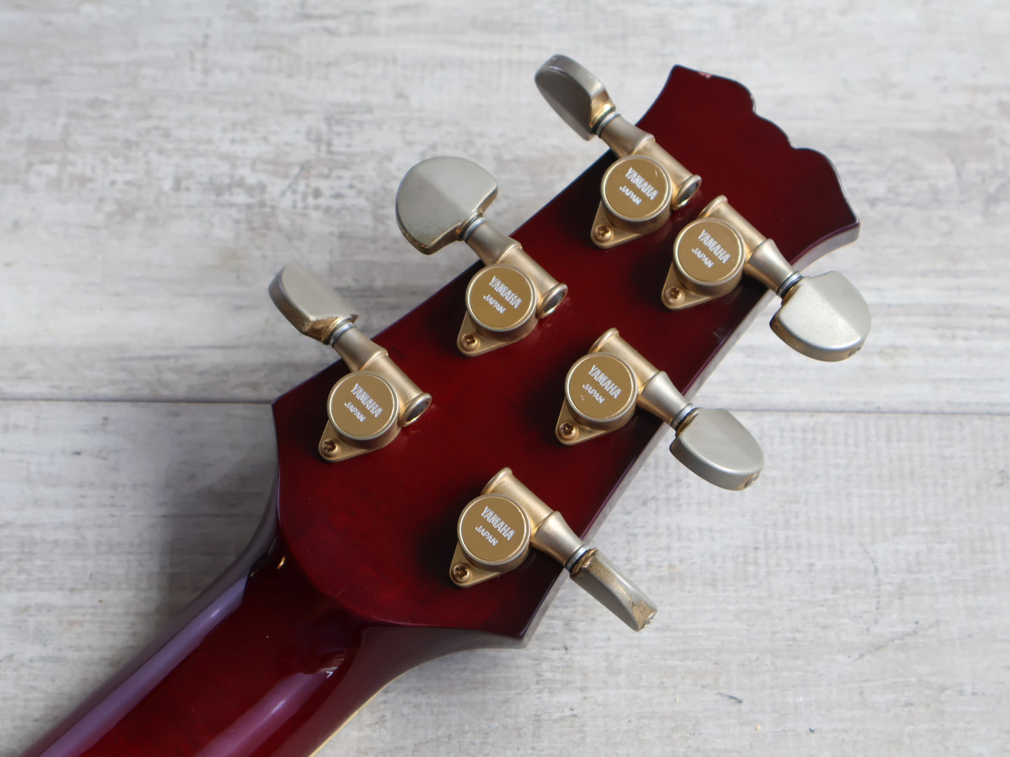 1988 Yamaha Japan SAS-I Semi Hollowbody Electric Guitar (See-Thru Red Sunburst)