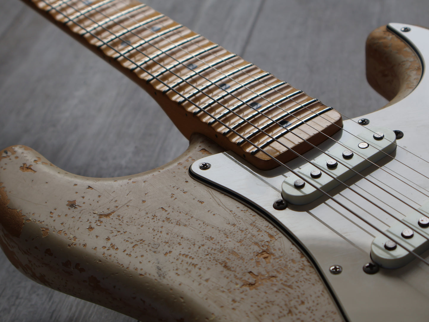 1990 Fender Japan ST72-860DSC Scalloped Yngwie Malmsteen Stratocaster (Relic White)