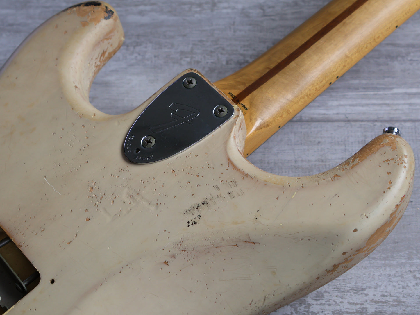 1990 Fender Japan ST72-860DSC Scalloped Yngwie Malmsteen Stratocaster (Relic White)